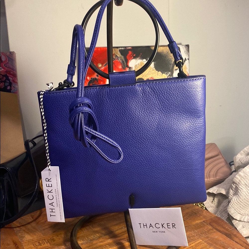 Thacker leather Blue Women's Bag